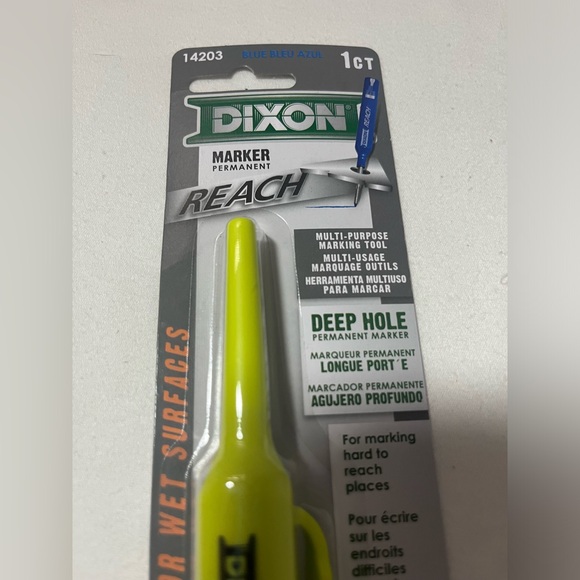 Dixon 14201 Reach Deep Hole Permanent Marker, 1-Count, Black - Picture 2 of 6
